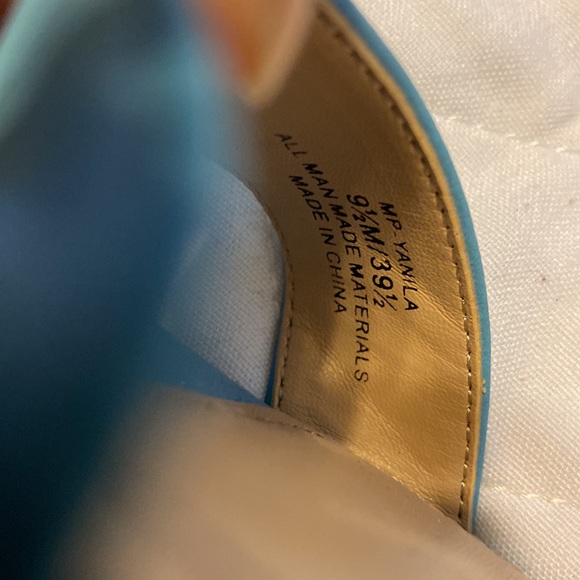 Sandals/faux leather/never worn/NWOT - Picture 4 of 4